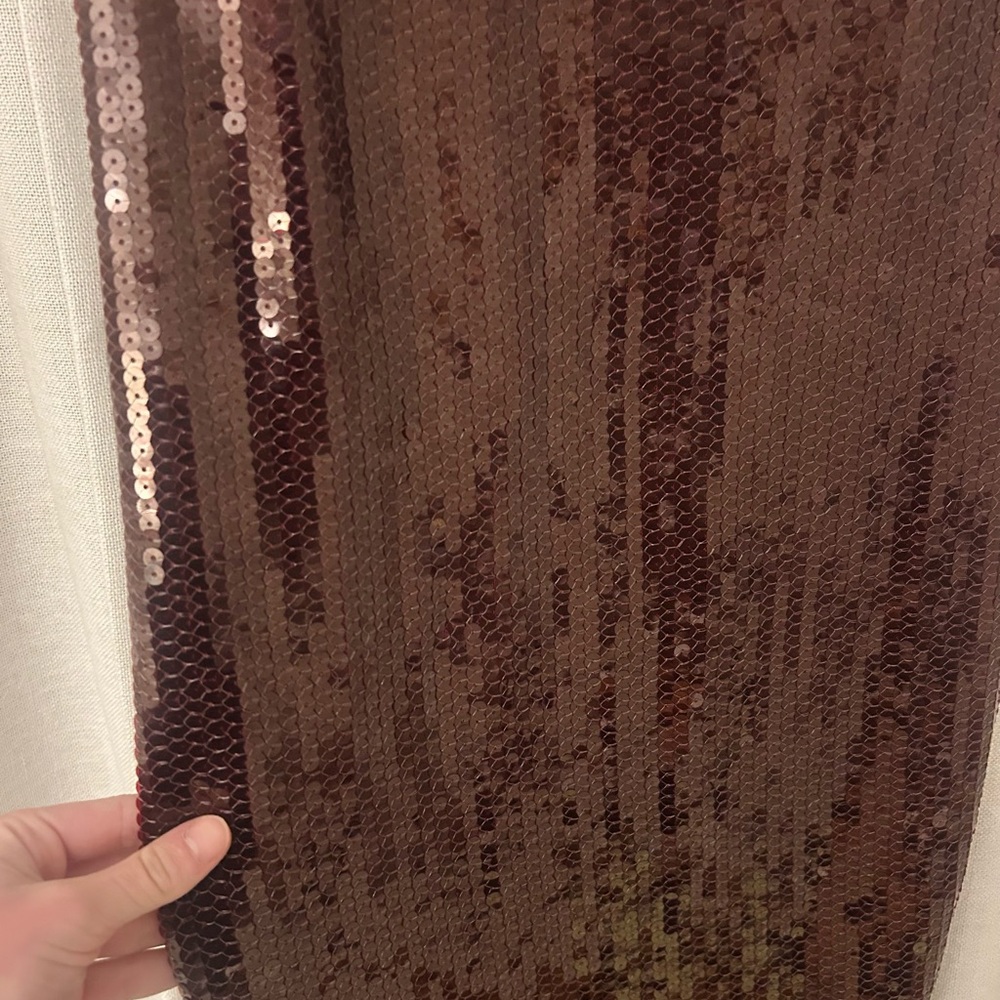 Abercrombie & Fitch Burgundy Sequin Midi Dress - Picture 4 of 6